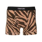 Zebra-Print Boxer med Logo Linning