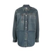 Stonewashed Denim Overshirt