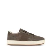 Brun Semsket Skinn Sneakers