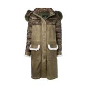 Khaki Camo Shearling Hetteparka