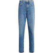 Blå Denim Straight Leg Jeans