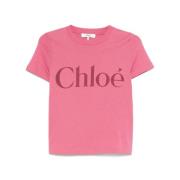 Blush Pink Logo Print T-shirt