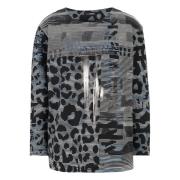 Leopardmønstret Sweatshirt