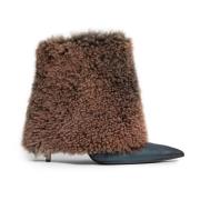 Midnight Mix Shearling Stiletto Støvler