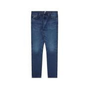 Slim Tapered Blå Jeans