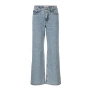 Vintage Blue High Waist Flared Jeans