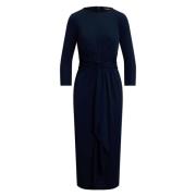 Marineblå Lauren By Ralph Lauren Marineblå Twist Front Jersey Dress Kj...