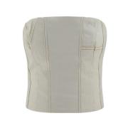 Kontraststing Bustier Topp