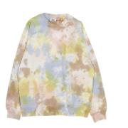 Tie-Dye Crewneck Sweatshirt Lettvekts Fleece