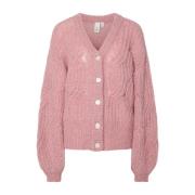 Strikket Cardigan - Lilas