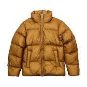 Bronze Brown Ripstop Puffer Jakke