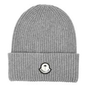 Grå Ull Beanie Luer Capser Aw24