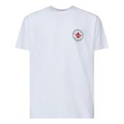 Logo Print White T-shirt Polo