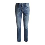 Blå Slim Fit Jeans Aw24