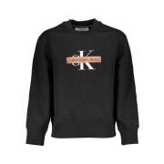 Sleek Fleece Sweatshirt med rund hals