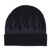 Flames Beanie Lue Svart/Grå