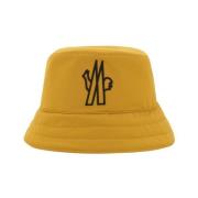 Quiltet Nylon Bucket Hat med Logo