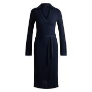 Navy Ellarie Jersey Wrap Kjole