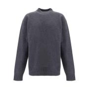 Monokrom Ribbet Ull Crew Neck Genser