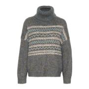 Koselig Rullekrage Pullover Strik Flint Stone