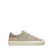 Beige Skinn Sneakers Sonica