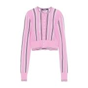 Rosa Stripet Crop Cardigan Sweater