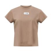 Beige T-skjorter & Poloer for kvinner