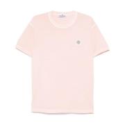 Rosa Crew Neck T-skjorter og Polos