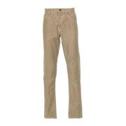 Beige Slim Bomull Jeans