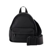 Svart Nylon Mini Sling Ryggsekk