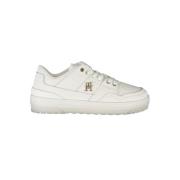 Hvit Skinn Dame Sneaker