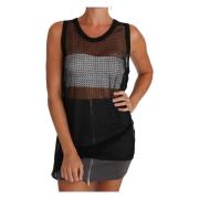 Elegant Ermels Sort Mesh-Top