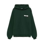 Mørkegrønn Slouchy Hood Sweatshirt