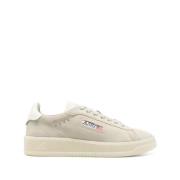 Beige Semsket Lave Sneakers Dallas Stil