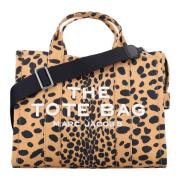 Cheetah Canvas Tote Bag Svart Leo