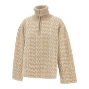 Monogram Merino Ullgenser Sand Hvit