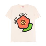 Blomster Crew Neck Logo T-skjorte