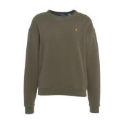 Grønn Logo Brodert Sweatshirt