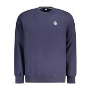 Blå Bomull Crew Neck Sweater