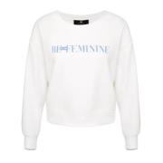 Casual Be Feminine Sweatshirt med Brysttrykk