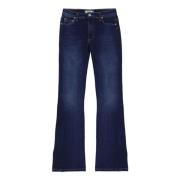 Blå Longcut Bologna Bootcut Jeans