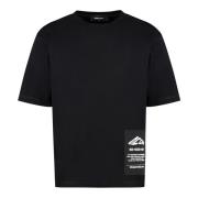 Bomull Crew-Neck T-skjorte Løs Passform