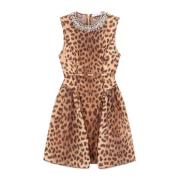 Animalier Lin Silke Mini Kjole