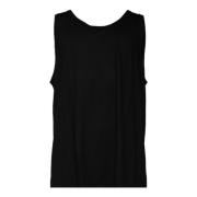 Svart Bomull Tank Top