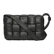 Sort Puffy Vegansk Skinn Brick Bag