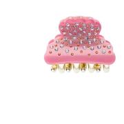 Crystal Hair Claw Small Bubblegum Pink