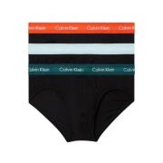 Sort Bomull Hip Briefs 3Pack