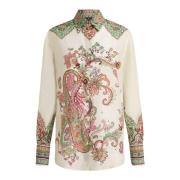 Blomster Paisley Ivory Skjorte