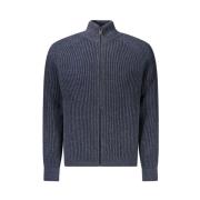 Kontrast Glidelås Cardigan for Menn