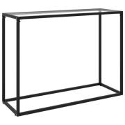 vidaXL Konsollbord gjennomsiktig 100x35x75 cm herdet glass